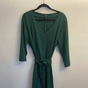 Green Lands End knit dress, 1X